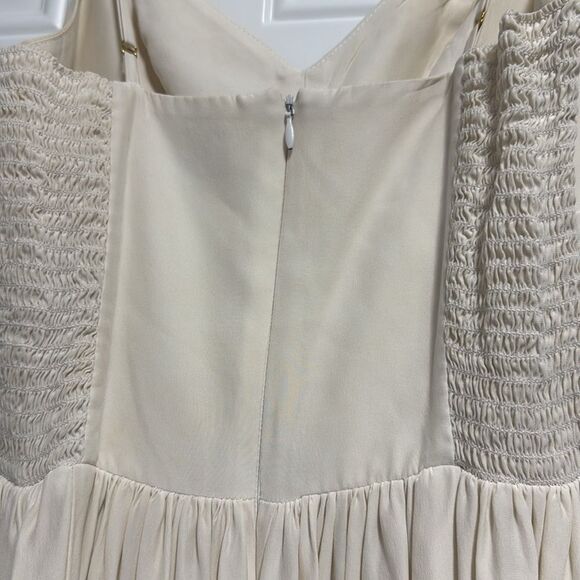 Elegant Cream Maxi Dress - AMANDA UPRICHARD Maxi - Size Petite - Long - Picture 4 of 4